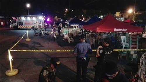 Explosión de una bomba durante un combate de boxeo en Filipinas
